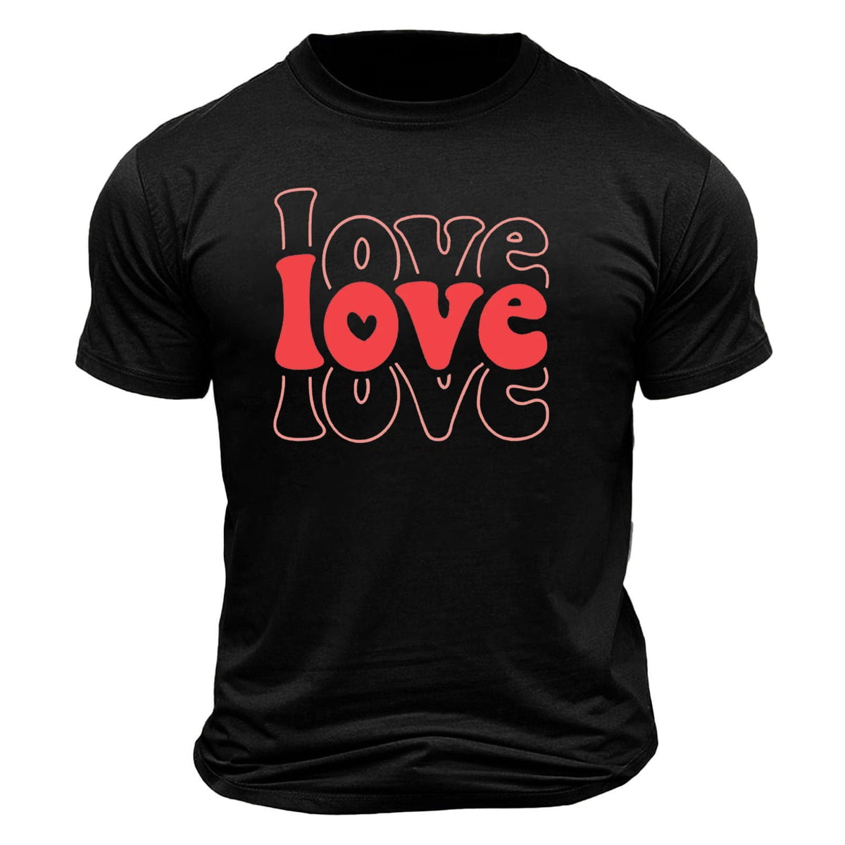 hotojiny Mens Vintage T-Shirts Casual Loose Short Sleeve Shirt Crew Neck Fashion Graphic Pullover Valentine's Day Tees Streetwear