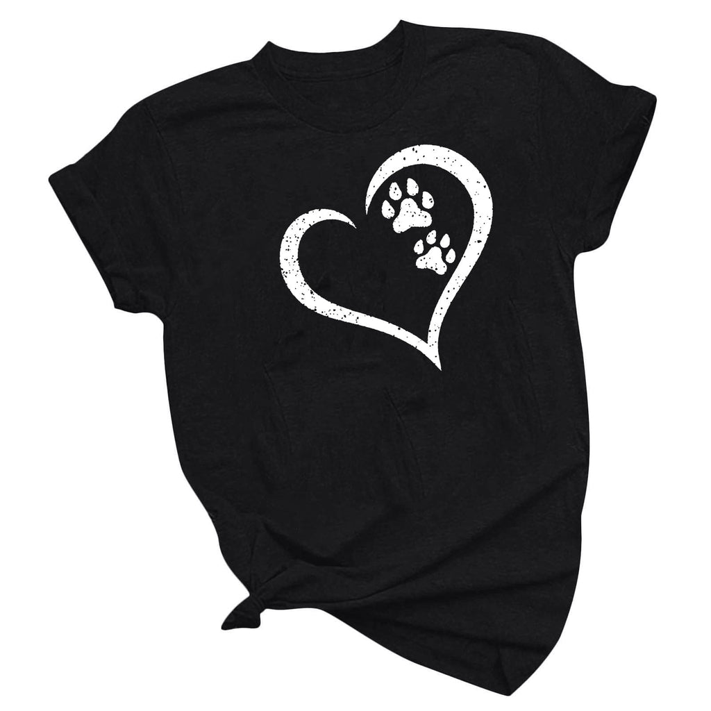 Kayannuo Valentine's Day Womens Graphic Tees Love Heart Printed Womens T Shirts Womens Work Tops Girls Short Sleeve Out Blouse Letter Print Gift Shirt T-Shirt Tops