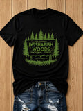 Comfortable And Soft T-shirt, Spring Summer Womens Clothing, National Forest Land Of Abracity Design, Popular Printed with Fun Prints