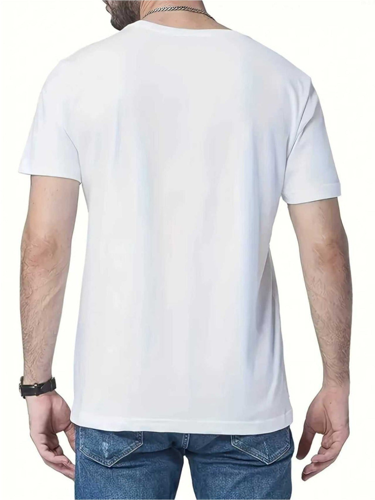 Enjoy Your Life" Text Graphic Print T-Shirt for Men, Comfortable Crew Neck Casual Short Sleeve Round Neck Top, Summer Spring Streetwear