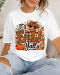 It's Fall Y'all Cow Pumpkin Graphic Tee , Thanksgiving Autumn Shirt