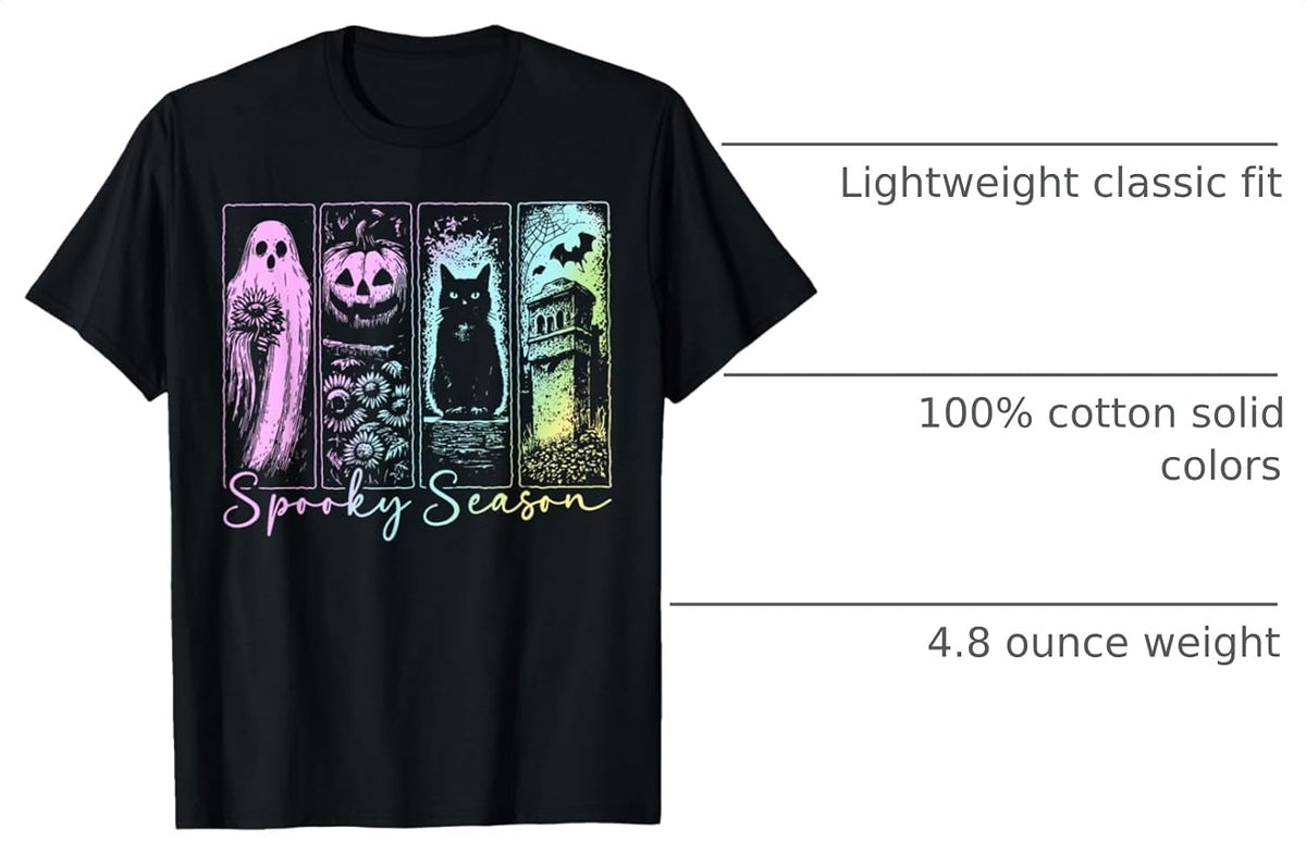 Vintage Halloween Horror Spooky Season T-Shirt