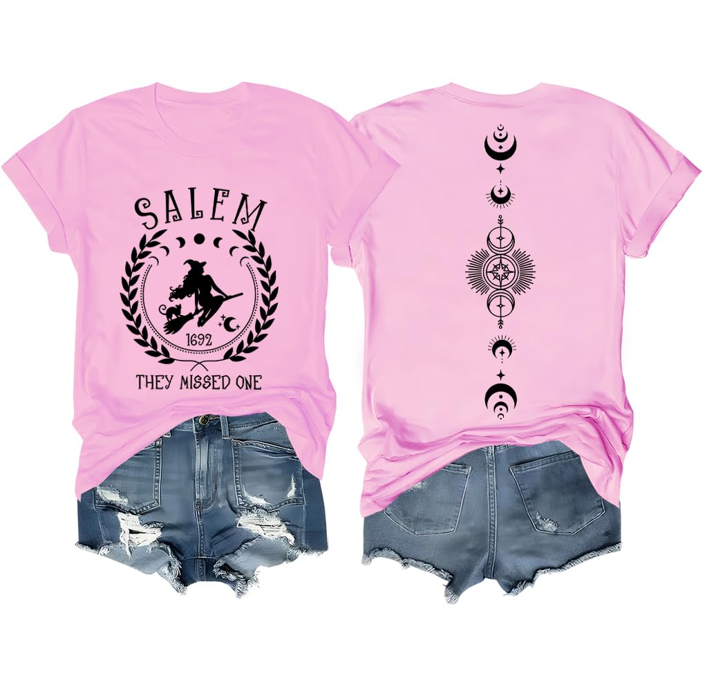 Salem 1692 They Missed One T-Shirt Halloween Salem Witch Shirt for Women
