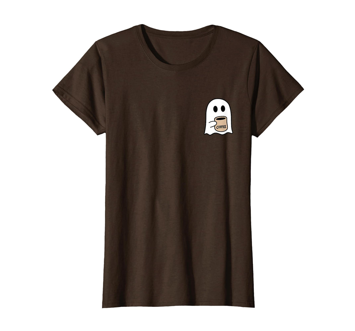 Ghost Drinking Coffee Funny Halloween Costume Coffee Lover T-Shirt