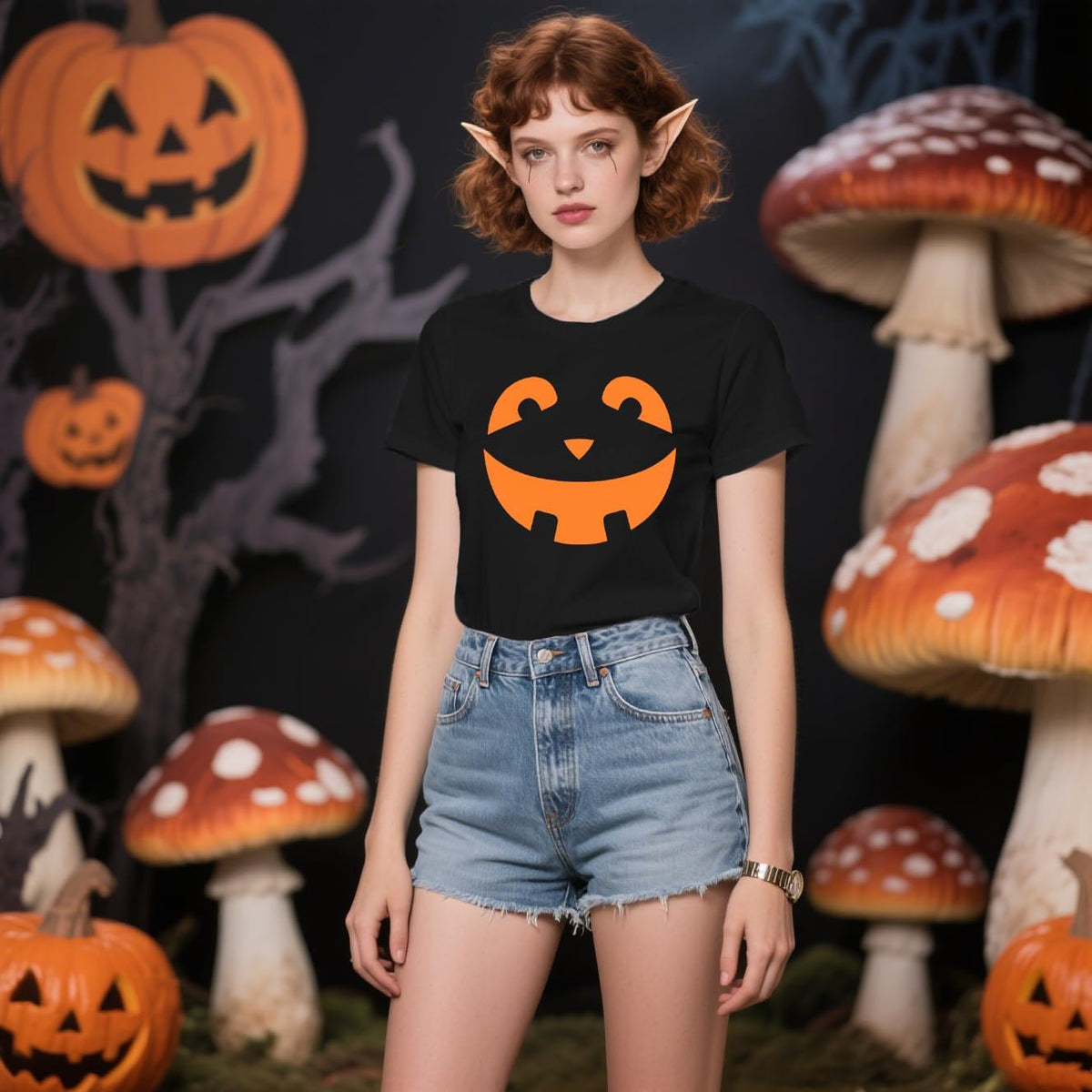 Halloween Shirts for Women Halloween Pumpkin T-Shirt