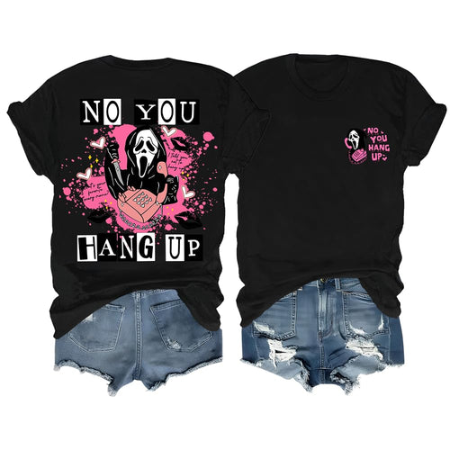 Halloween Ghost Shirt, Cute Spooky Season Graphic Tee for Women