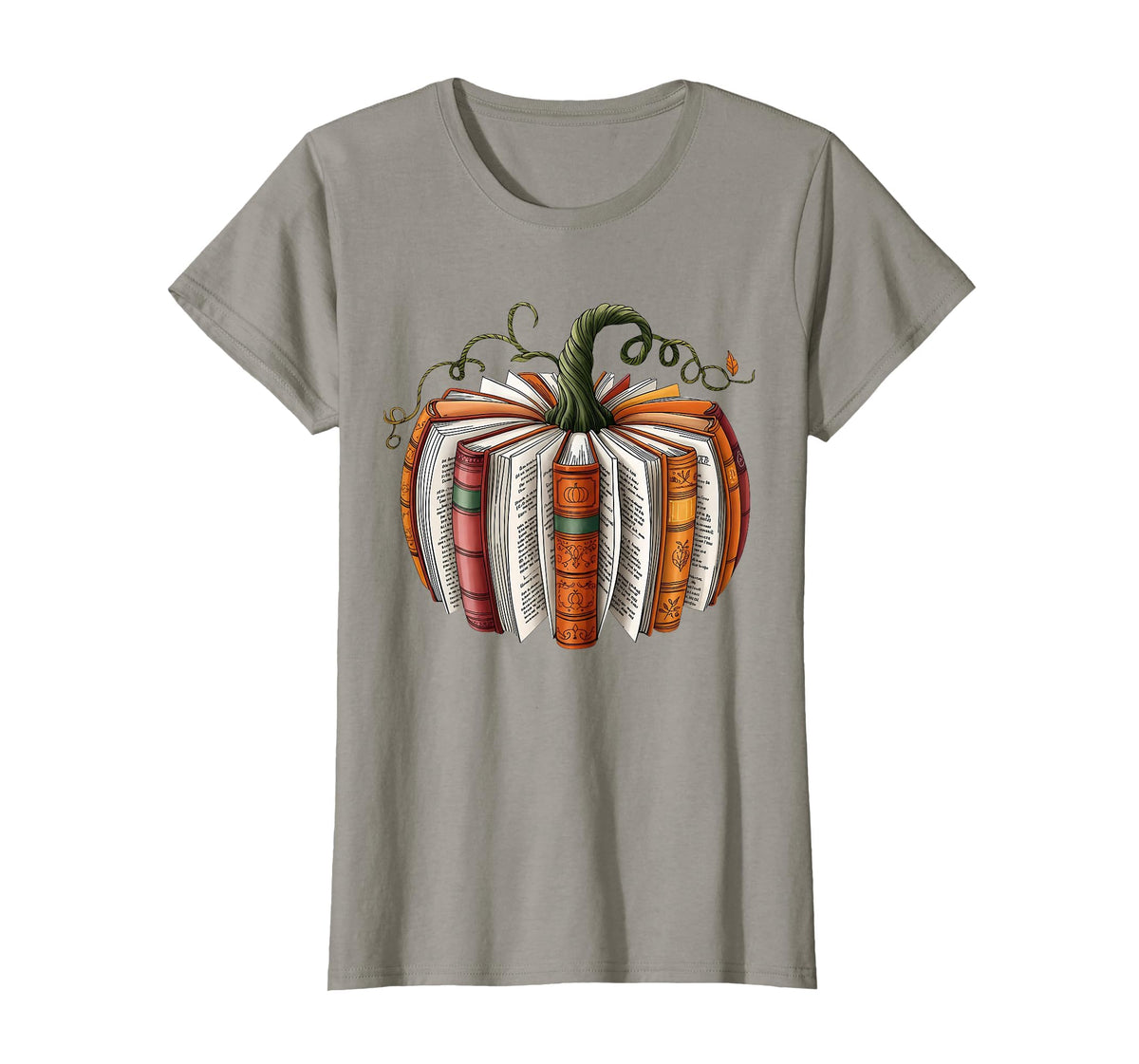 Retro Funny Fall Book Pumpkin Witch Bookworms Librarians T-Shirt