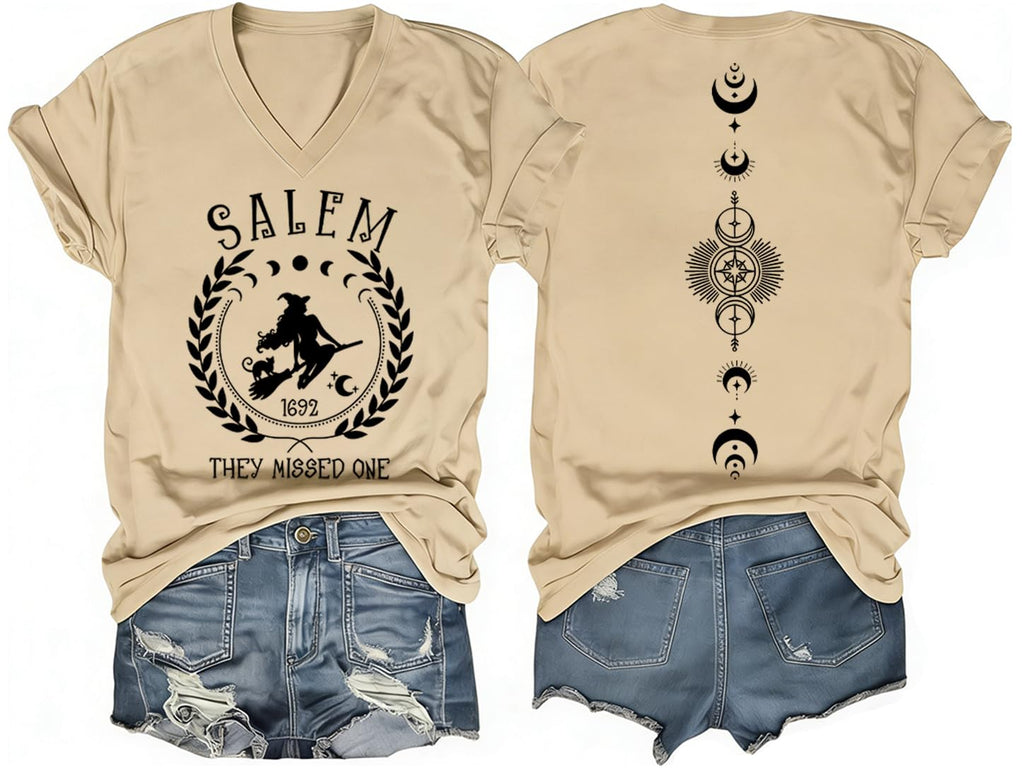 Salem 1692 They Missed One T-Shirt Halloween Salem Witch Shirt for Women