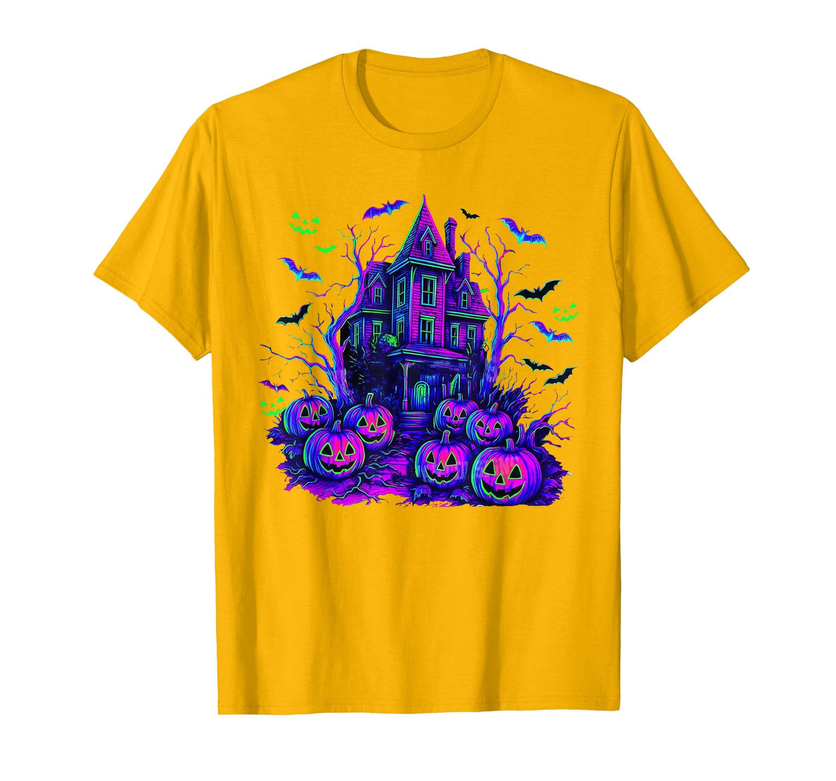 Vintage Halloween Spooky Scene Retro Pumpkin Scary Season T-Shirt