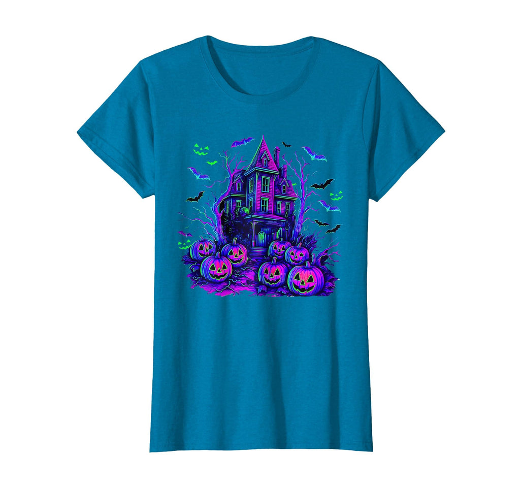 Vintage Halloween Spooky Scene Retro Pumpkin Scary Season T-Shirt