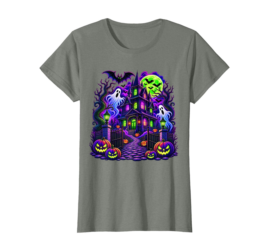 Vintage Halloween Spooky Scene Pumpkin Scary Costume Graphic T-Shirt