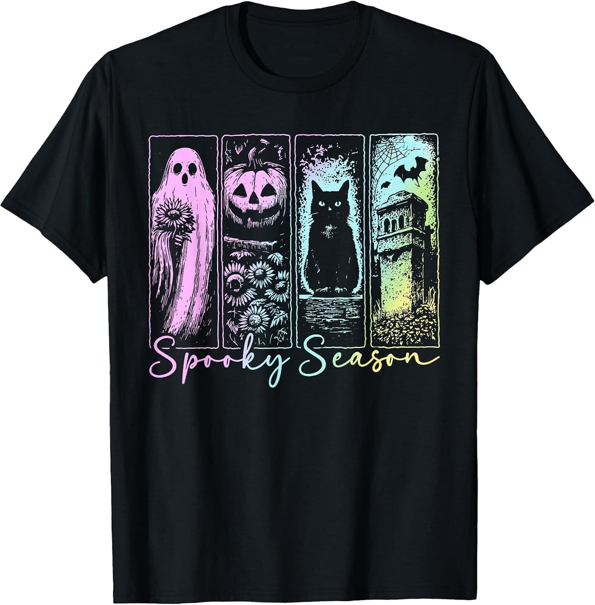 Vintage Halloween Horror Spooky Season T-Shirt