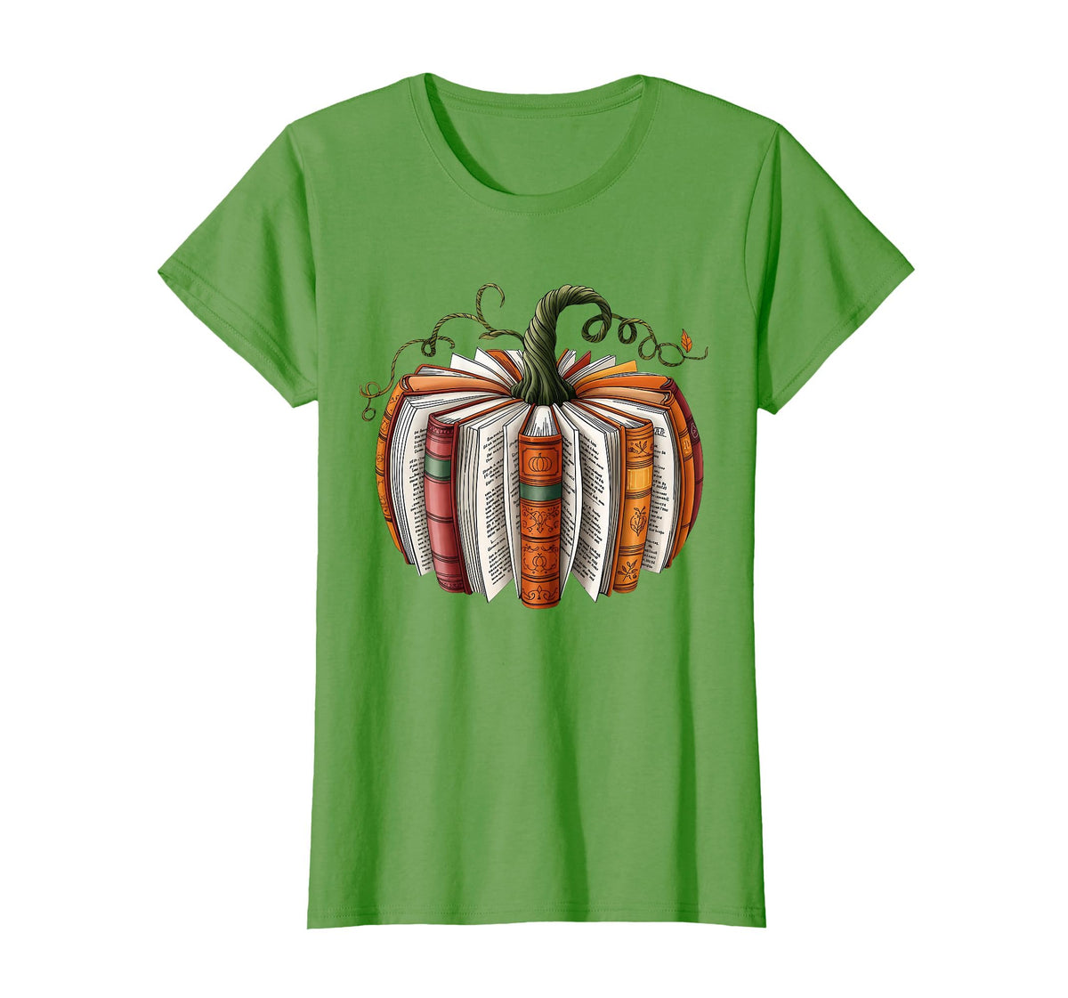 Retro Funny Fall Book Pumpkin Witch Bookworms Librarians T-Shirt