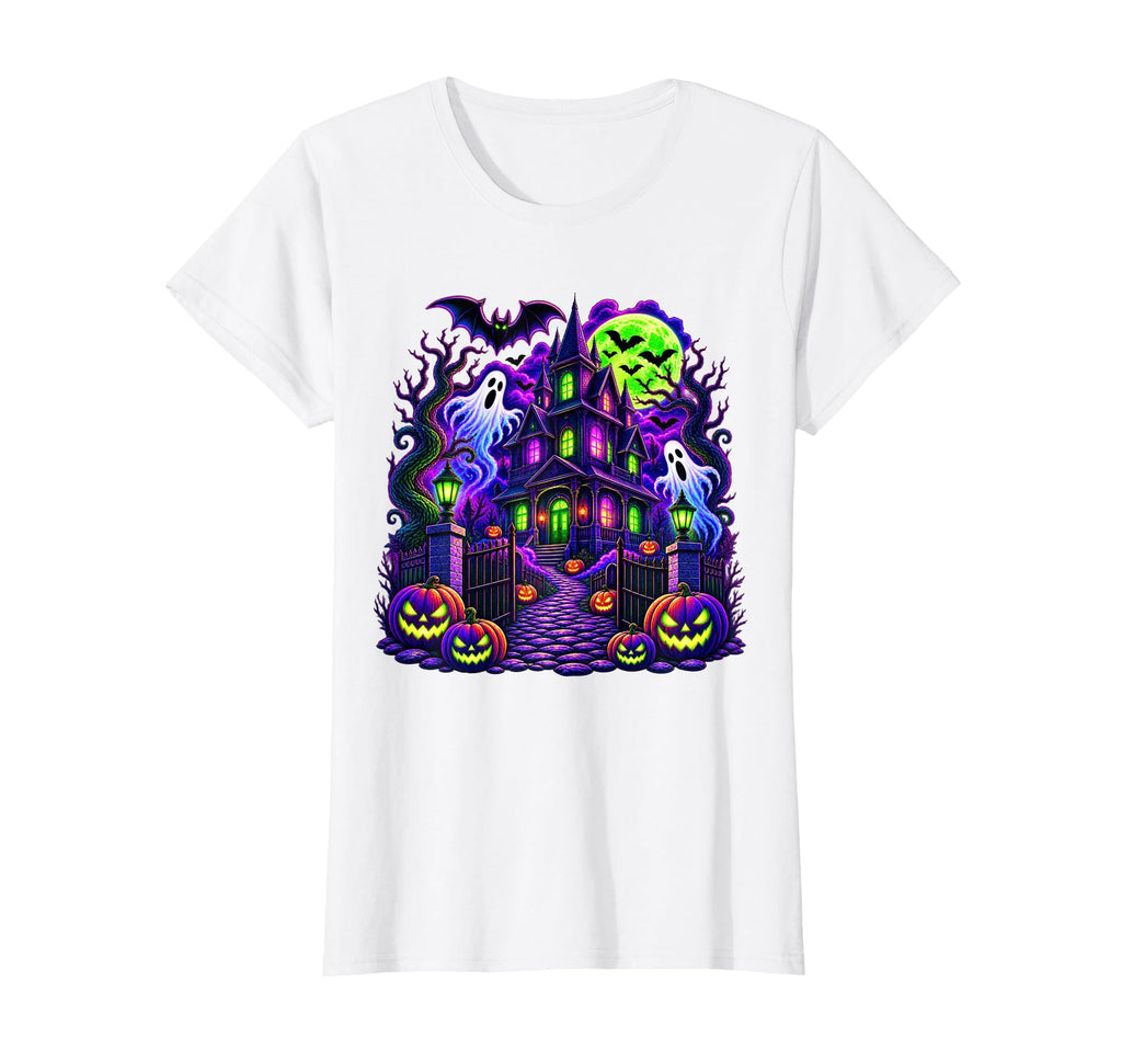 Vintage Halloween Spooky Scene Pumpkin Scary Costume Graphic T-Shirt