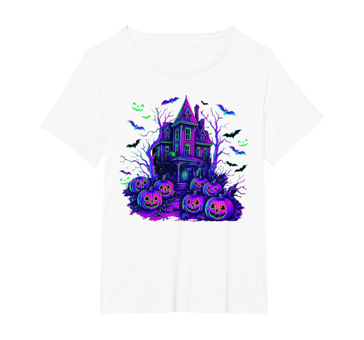 Vintage Halloween Spooky Scene Retro Pumpkin Scary Season T-Shirt