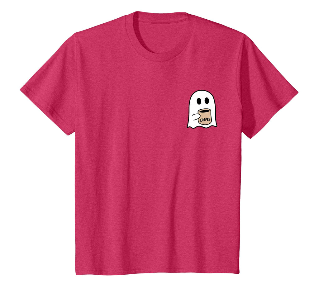 Ghost Drinking Coffee Funny Halloween Costume Coffee Lover T-Shirt
