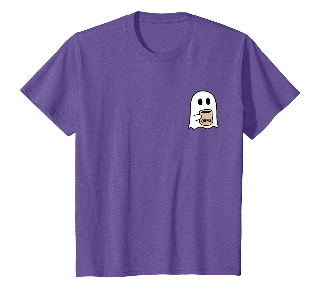 Ghost Drinking Coffee Funny Halloween Costume Coffee Lover T-Shirt