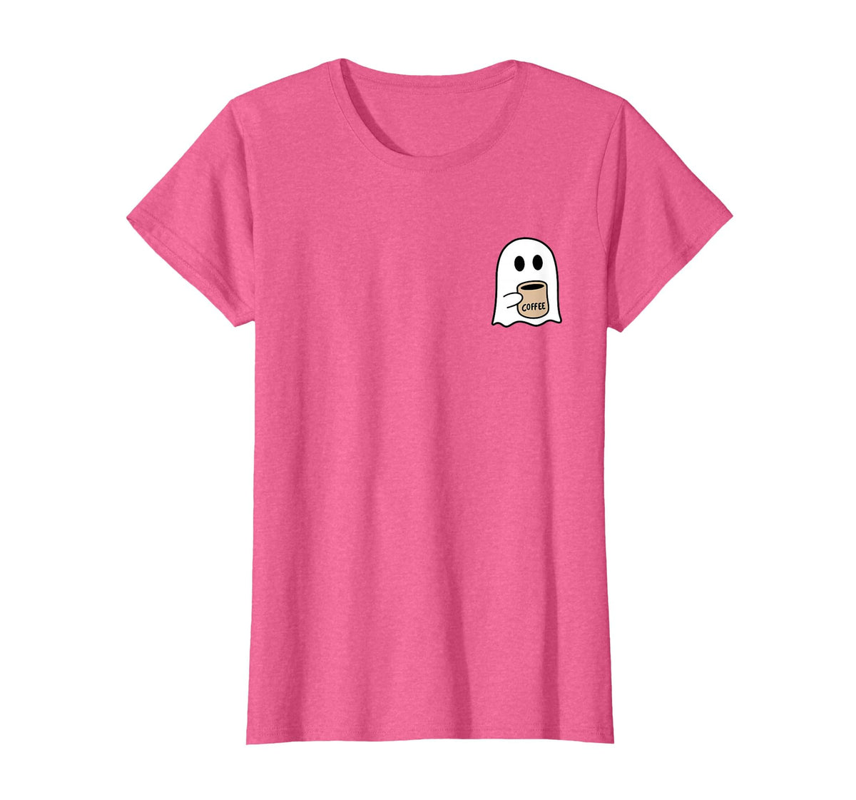 Ghost Drinking Coffee Funny Halloween Costume Coffee Lover T-Shirt