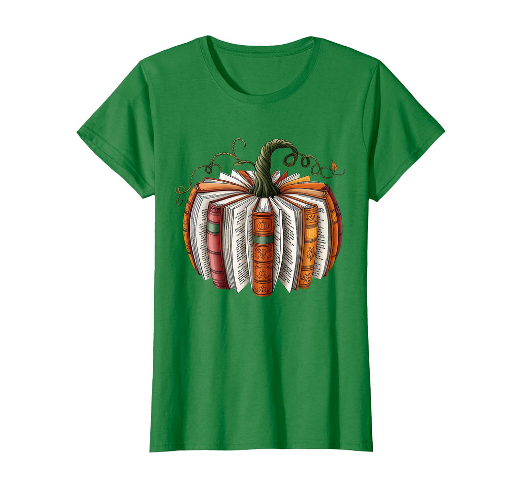 Retro Funny Fall Book Pumpkin Witch Bookworms Librarians T-Shirt