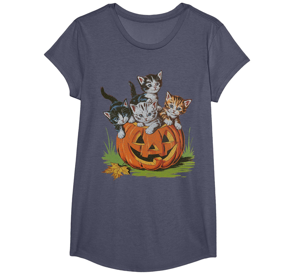 Halloween Vintage 90s Cat Pumpkin Spooky Season Men Women T-Shirt