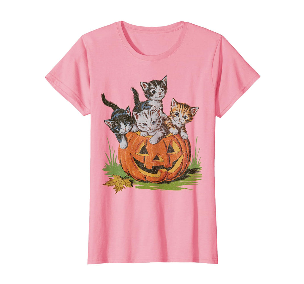 Halloween Vintage 90s Cat Pumpkin Spooky Season Men Women T-Shirt