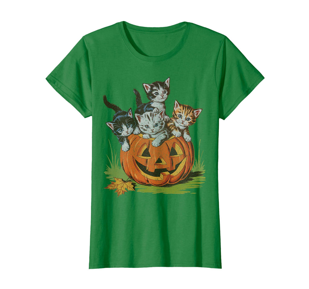 Halloween Vintage 90s Cat Pumpkin Spooky Season Men Women T-Shirt