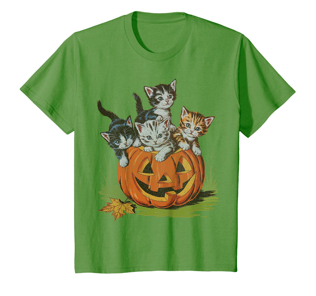 Halloween Vintage 90s Cat Pumpkin Spooky Season Men Women T-Shirt