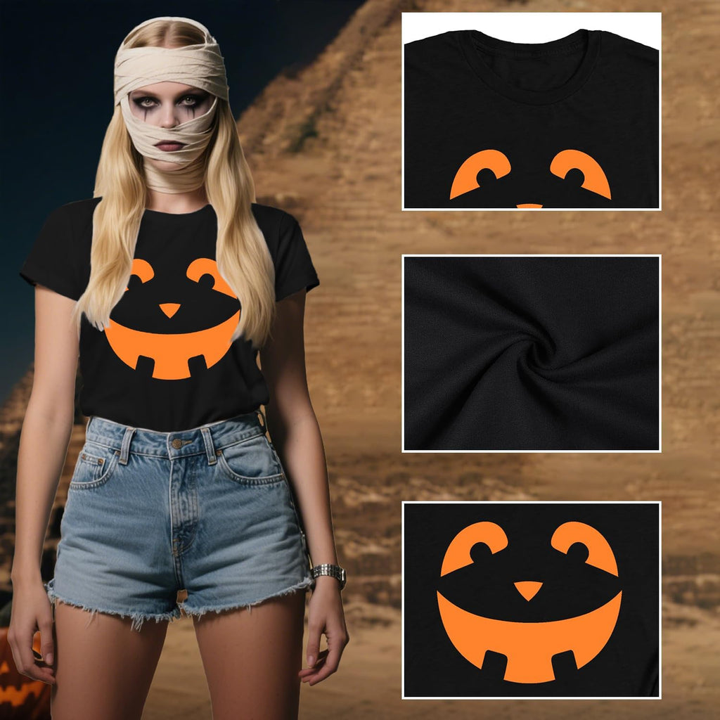 Halloween Shirts for Women Halloween Pumpkin T-Shirt