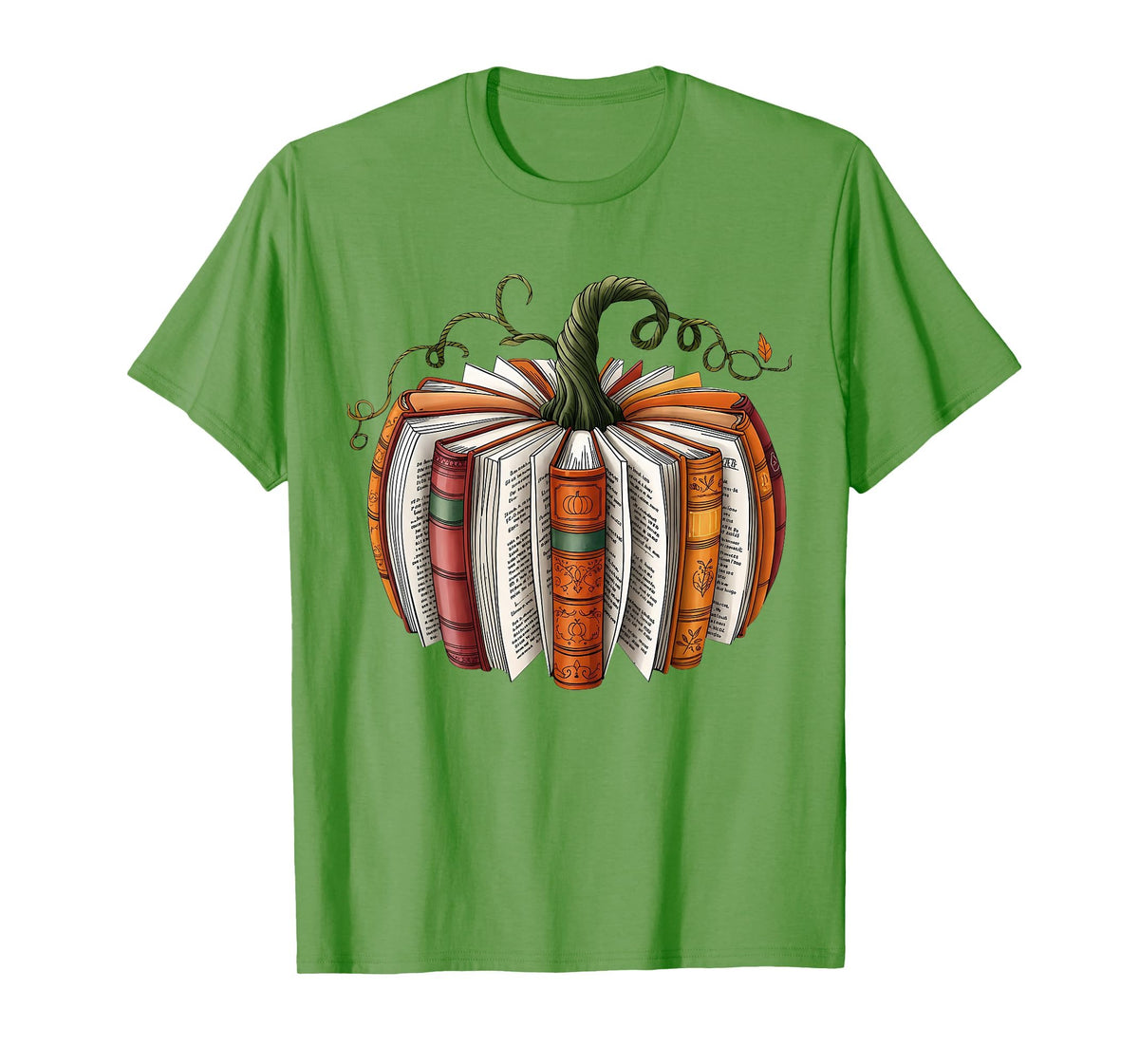 Retro Funny Fall Book Pumpkin Witch Bookworms Librarians T-Shirt