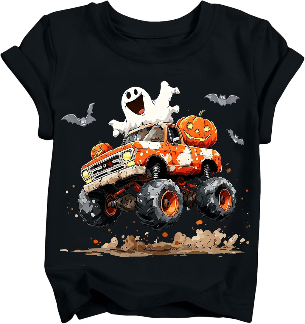 Happy Boys Halloween Shirt Kids Pumpkin T-Shirts 2026 3T-10T