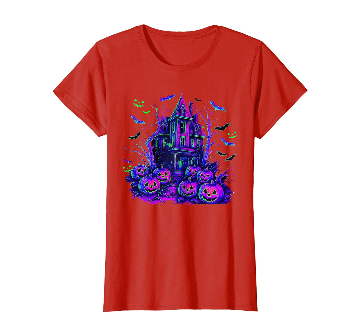 Vintage Halloween Spooky Scene Retro Pumpkin Scary Season T-Shirt