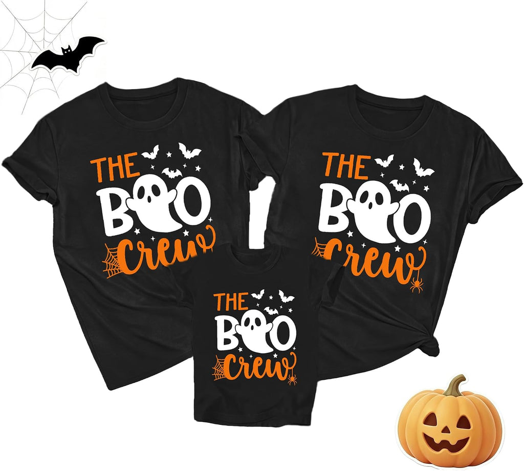 Halloween Shirts for Family Halloween Family Cute Ghost Crew Tshirt