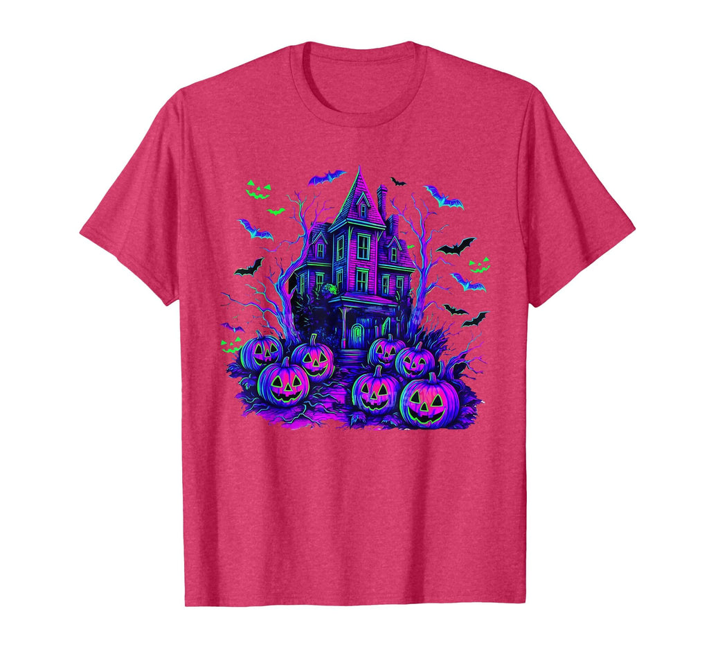 Vintage Halloween Spooky Scene Retro Pumpkin Scary Season T-Shirt