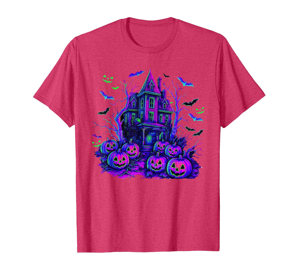 Vintage Halloween Spooky Scene Retro Pumpkin Scary Season T-Shirt