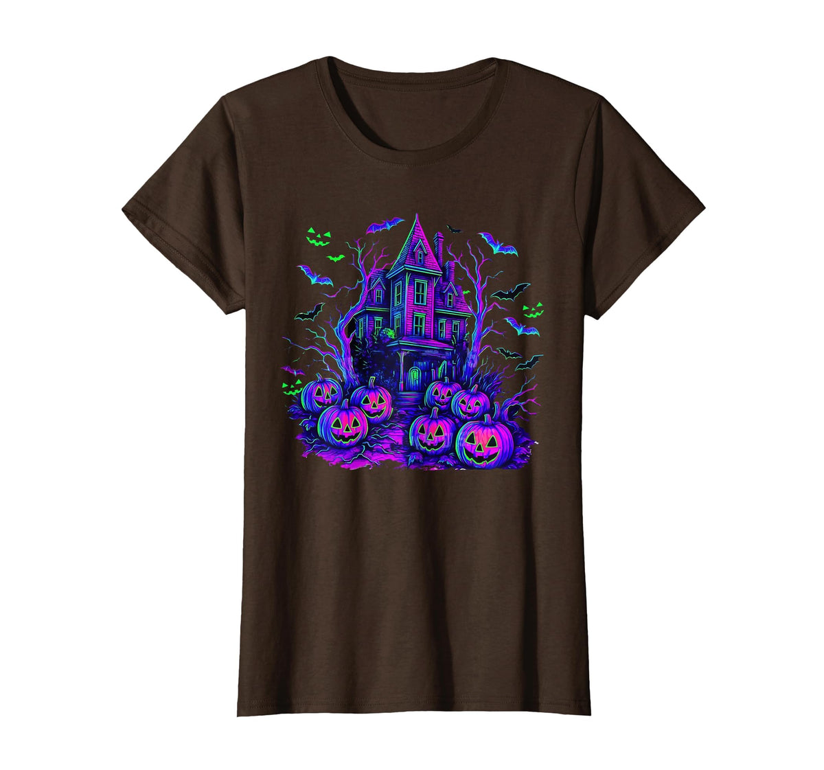 Vintage Halloween Spooky Scene Retro Pumpkin Scary Season T-Shirt