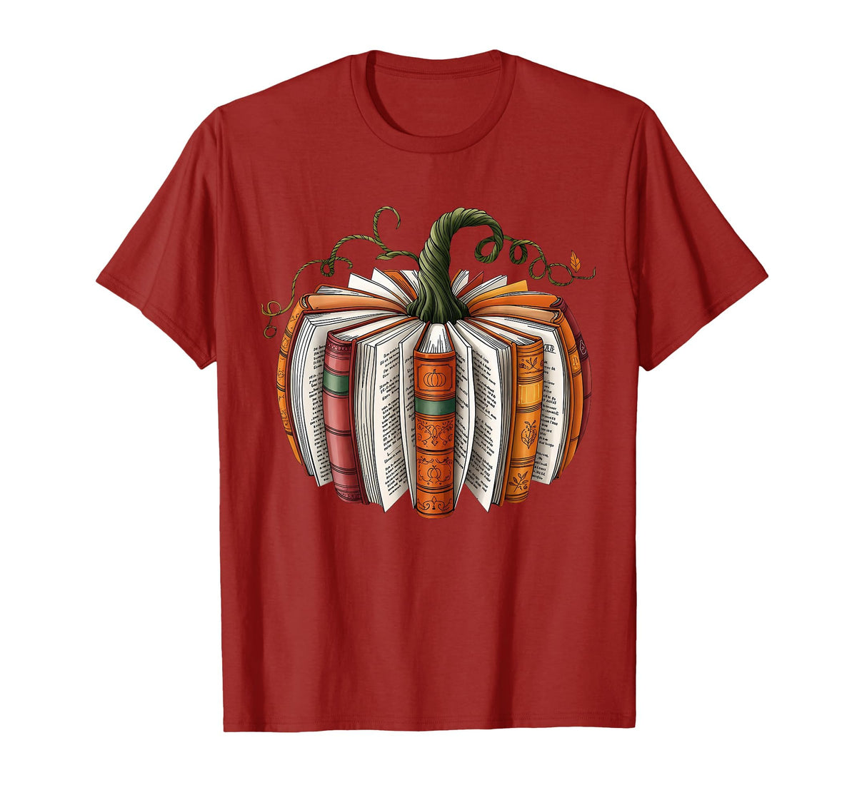 Retro Funny Fall Book Pumpkin Witch Bookworms Librarians T-Shirt