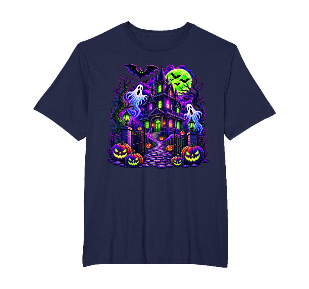 Vintage Halloween Spooky Scene Pumpkin Scary Costume Graphic T-Shirt