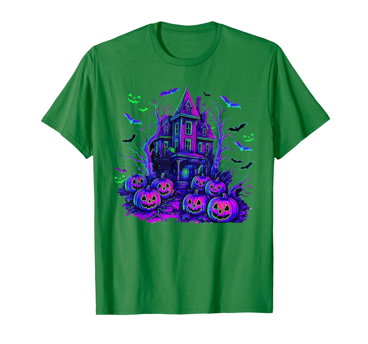 Vintage Halloween Spooky Scene Retro Pumpkin Scary Season T-Shirt