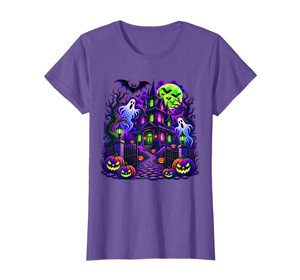 Vintage Halloween Spooky Scene Pumpkin Scary Costume Graphic T-Shirt