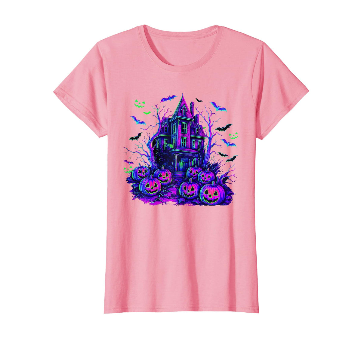 Vintage Halloween Spooky Scene Retro Pumpkin Scary Season T-Shirt