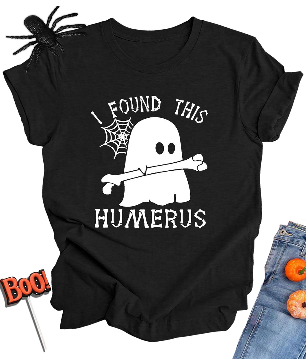 Halloween Shirt for Women Ghost Costume Spooky Season Tee Tops