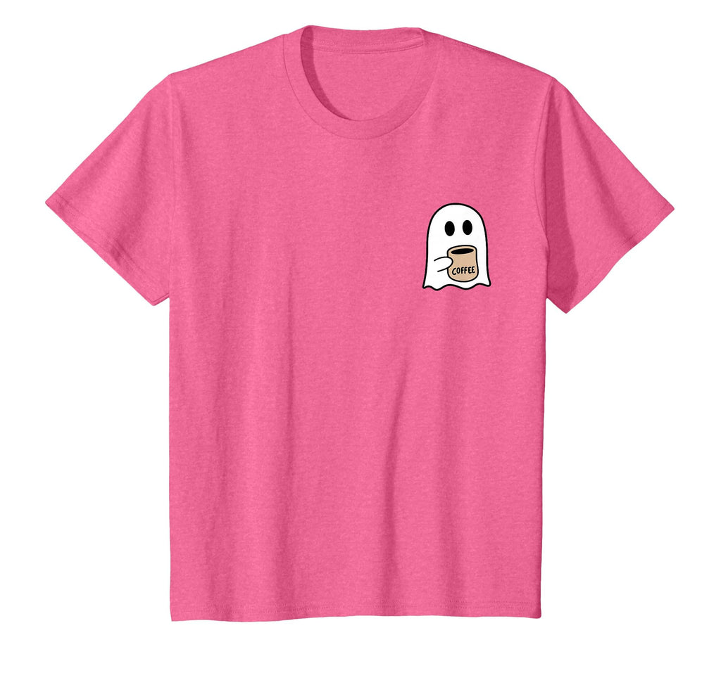 Ghost Drinking Coffee Funny Halloween Costume Coffee Lover T-Shirt