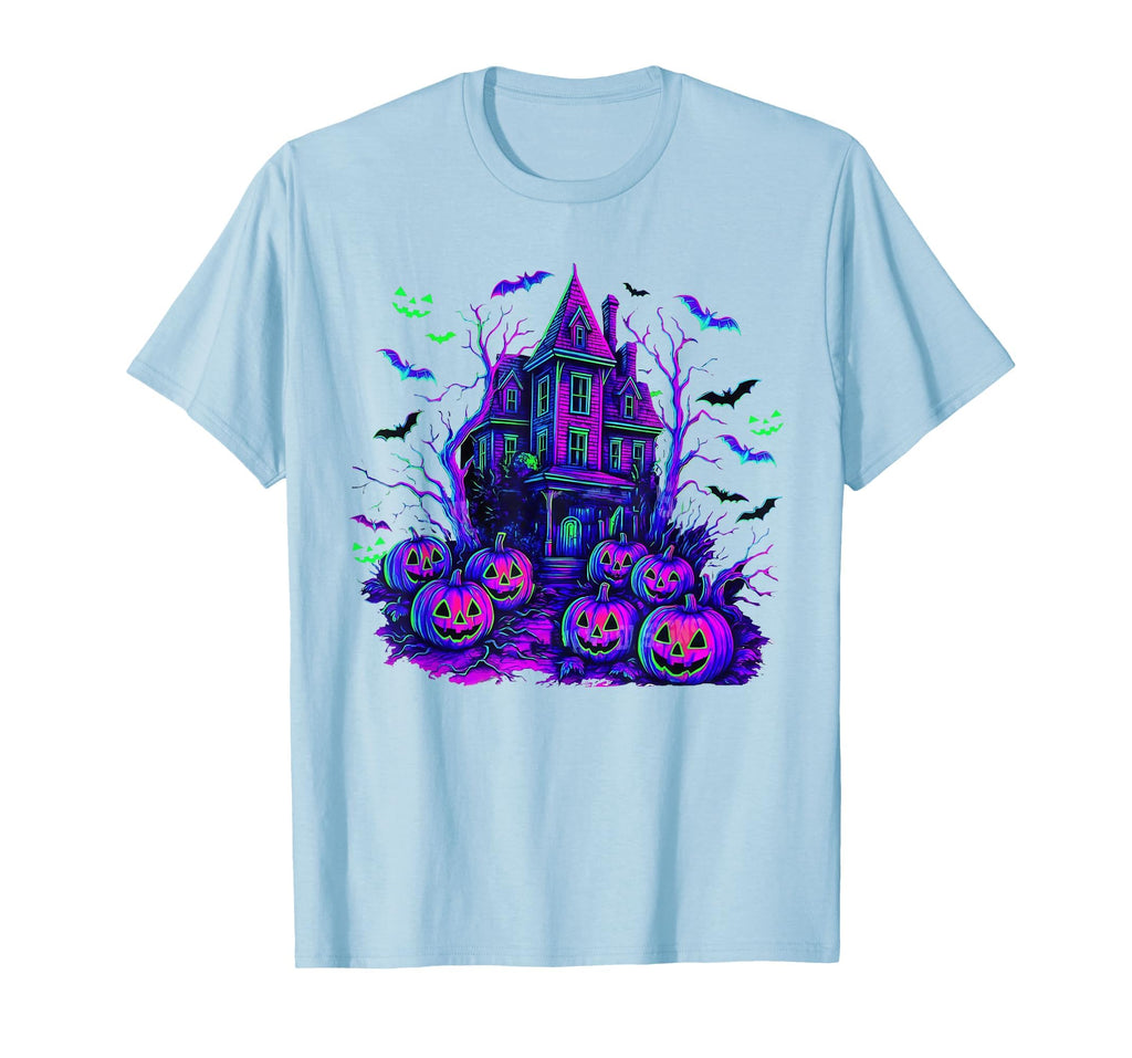 Vintage Halloween Spooky Scene Retro Pumpkin Scary Season T-Shirt