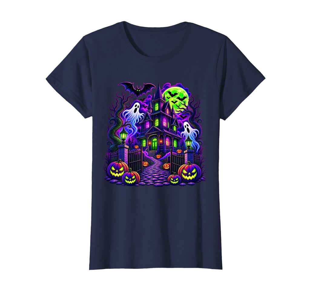 Vintage Halloween Spooky Scene Pumpkin Scary Costume Graphic T-Shirt