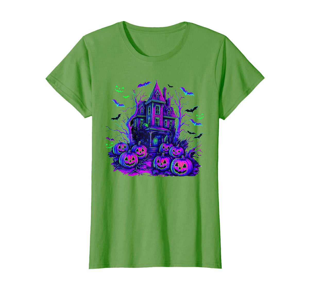 Vintage Halloween Spooky Scene Retro Pumpkin Scary Season T-Shirt