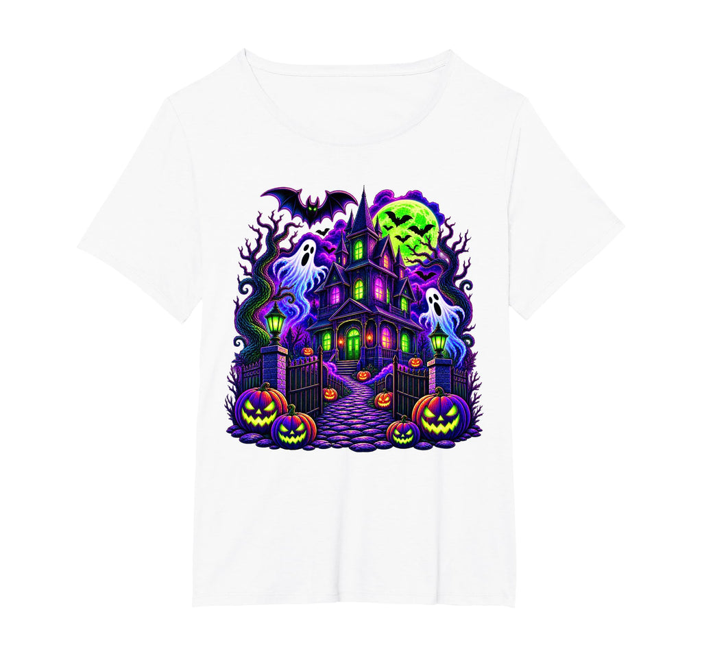 Vintage Halloween Spooky Scene Pumpkin Scary Costume Graphic T-Shirt