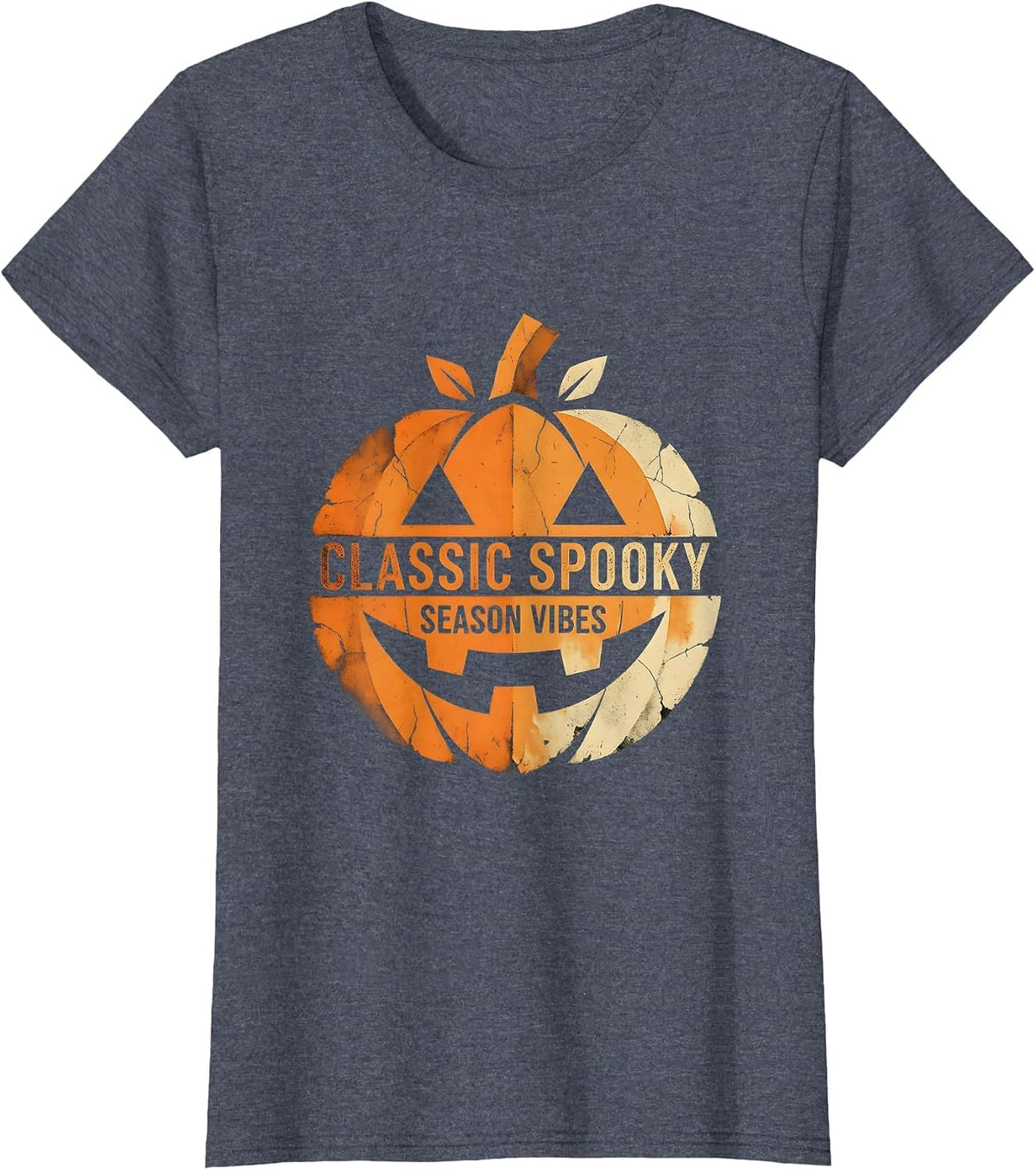 Classic Spooky Season Vibes Vintage Halloween Design T-Shirt