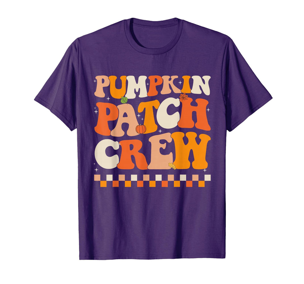 Groovy Pumpkin Patch Crew Pumpkin Patch Crew Fall Halloween T-Shirt