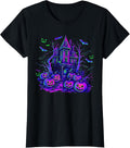 Vintage Halloween Spooky Scene Retro Pumpkin Scary Season T-Shirt