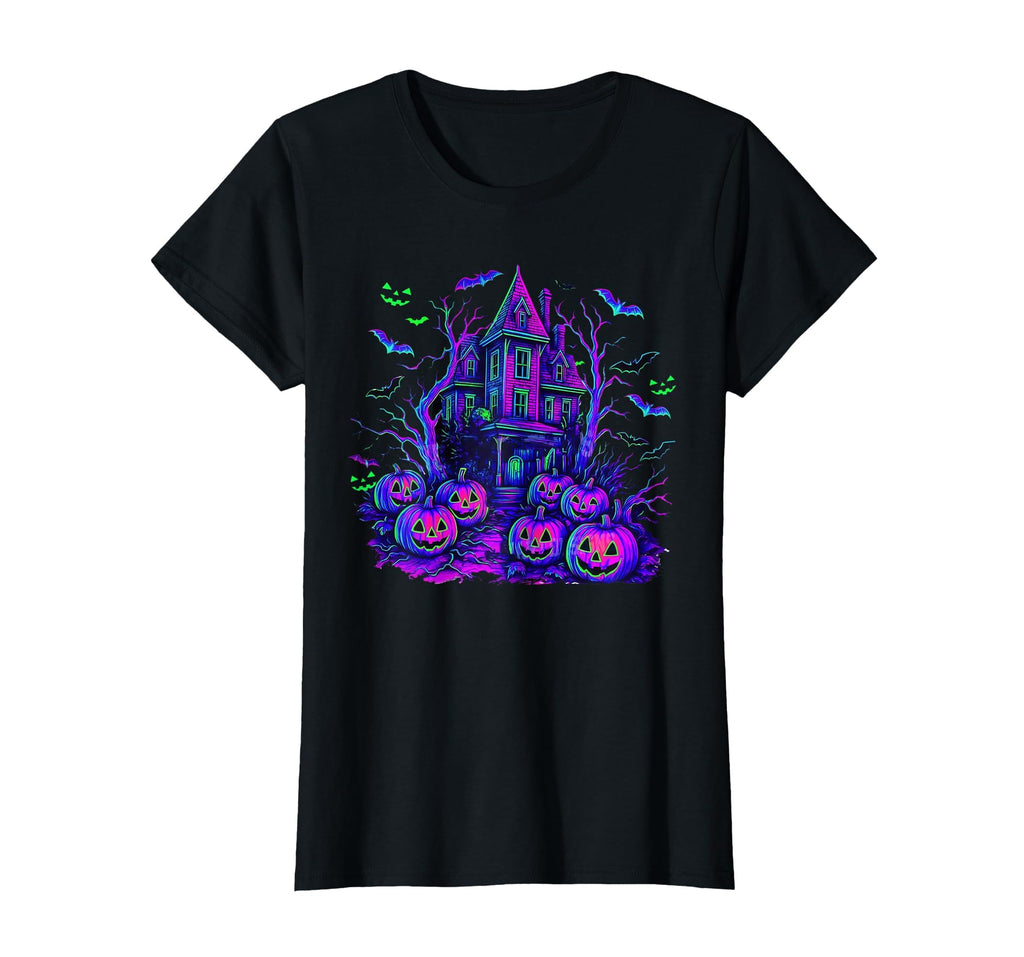 Vintage Halloween Spooky Scene Retro Pumpkin Scary Season T-Shirt